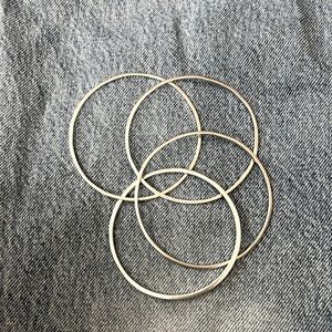 Pianegonda Stacking Silver Bangle Bracelet